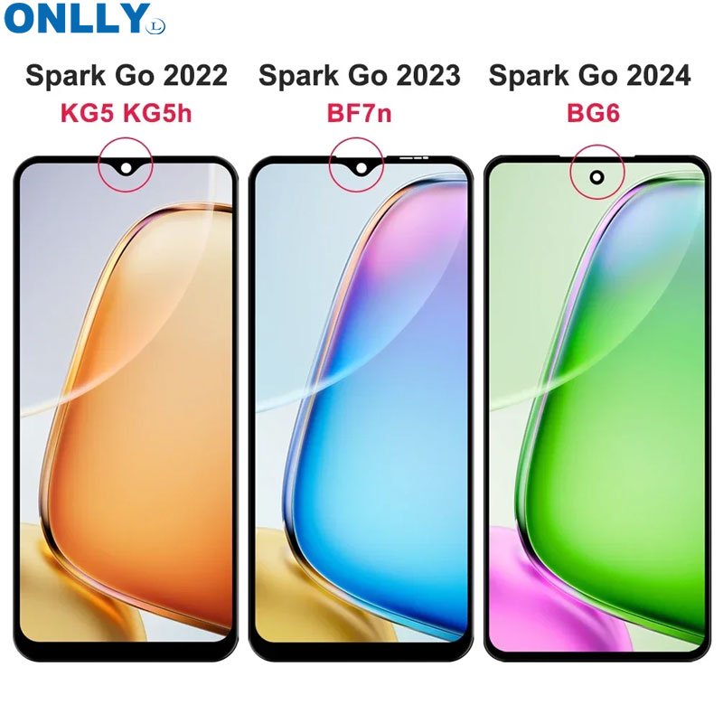 Mobile phone lcd for tecno display original oled tft incell spark go 2023 2020 2021 2022 2024 touch