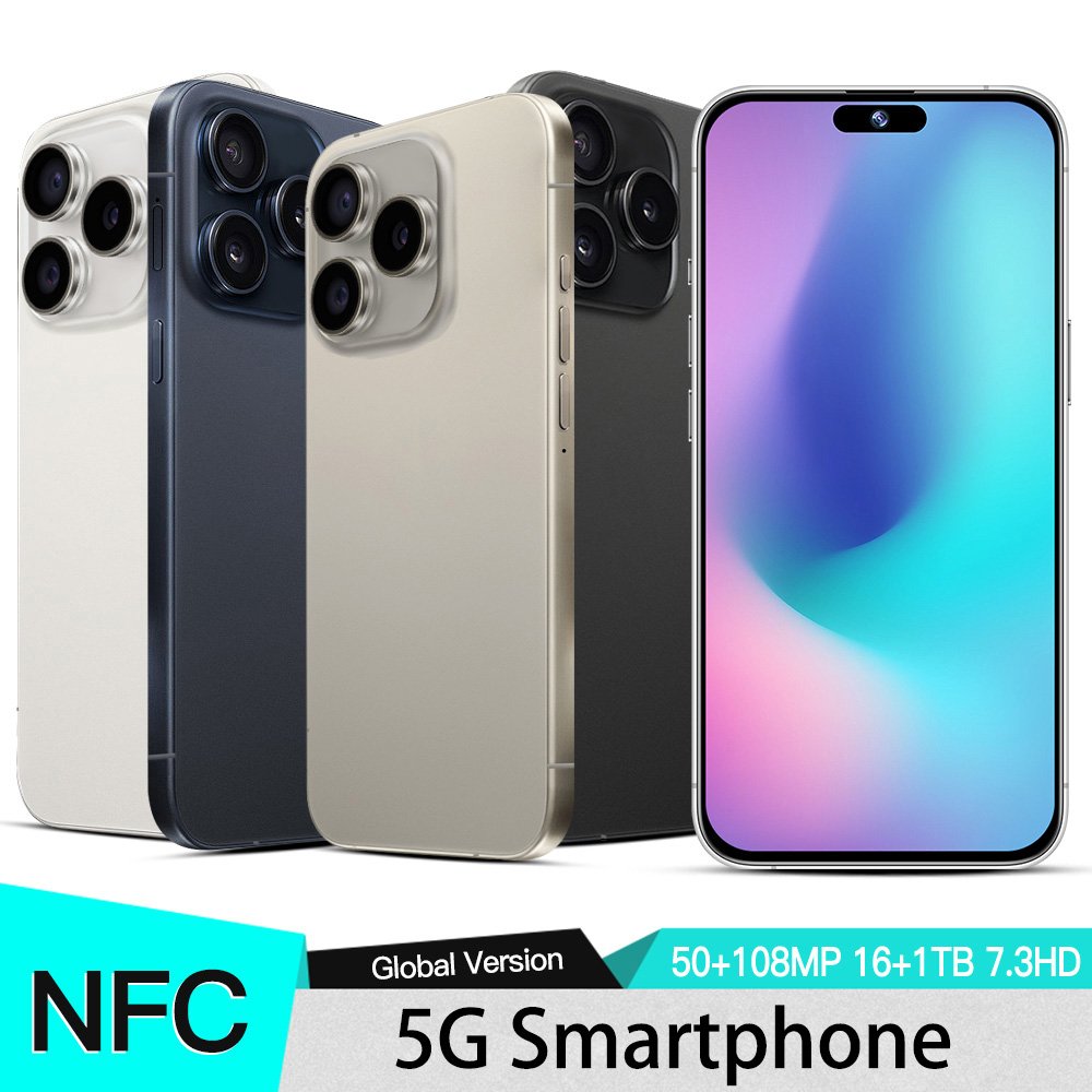 Slimoro Low Price Original Unlocked Celulare i For Phon 14 Pro Max Mobile Phone 5G Smartphone 15 Pro Max 16 15 I16 Android 14 1T