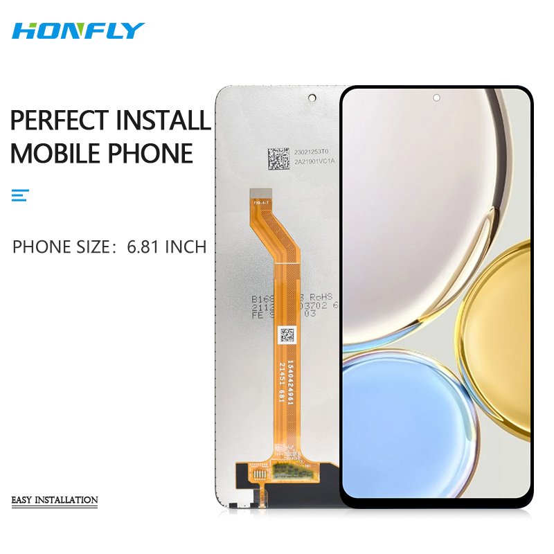 Honfly Good quality mobile phone lcds For Huawei X8 X9 X8A X9A lcd touch screen display For honor x9 screen Replacement