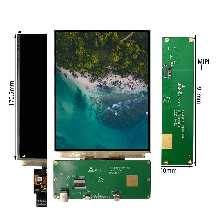 7.8 Inch Flexible Amoled Screen Module MIPI Interface Thin Wearable IPS Touch Screen Bendable OLED Display