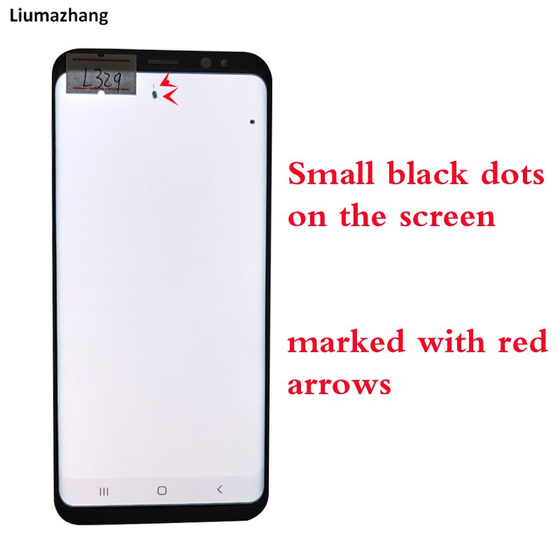 Original AMLODE Mobile Phone LCDS For Samsung Galaxy S8 Display Touch Screen Assembly With black Dots