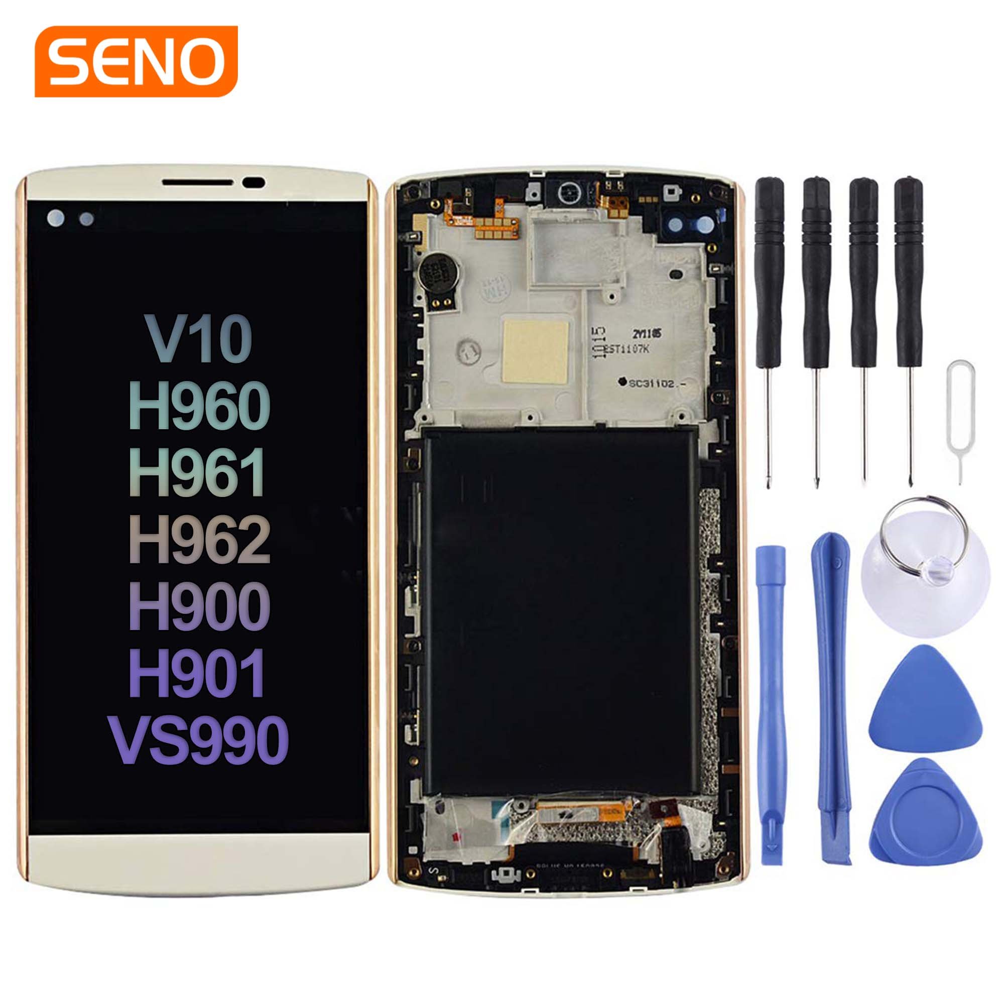 Factory Wholesale Mobile Phone Lcd Screen Display for LG V10 V20 V30 V40 V50 V60 H900 H910 H930 Display Touch Screen Replacement