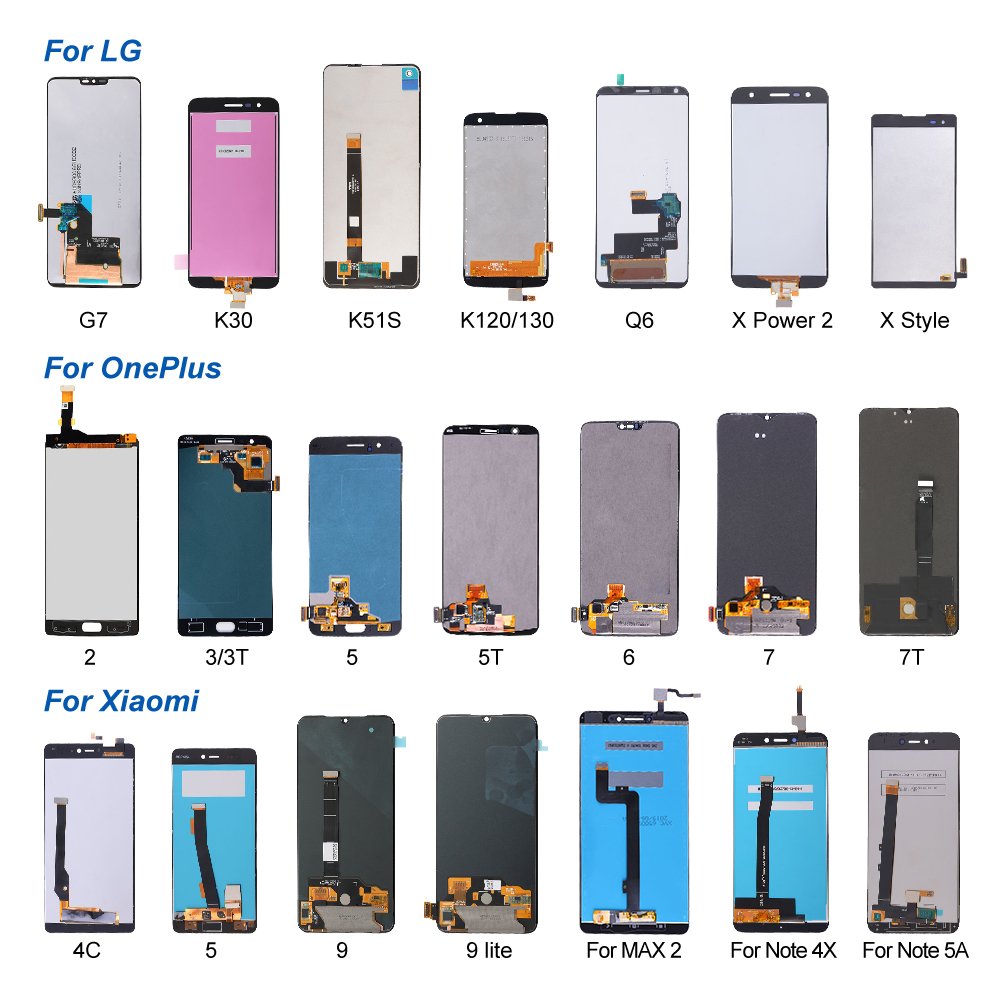 Elekworld Mobile Phone LCD For iPhone For Samsung Touch Screen Digitizer Elekworld Mobile Phone Screen Display Accessories