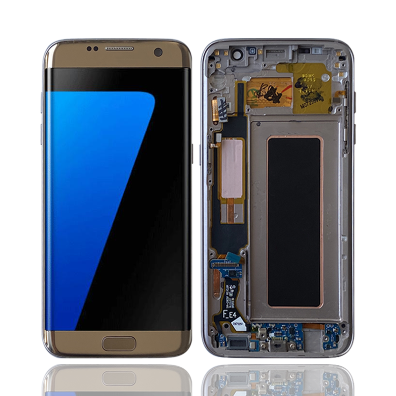 Wholesale Original Mobile Phone LCD With Touch Screen For Samsung G935 With Frame For Samsung S7 edge LCD Display
