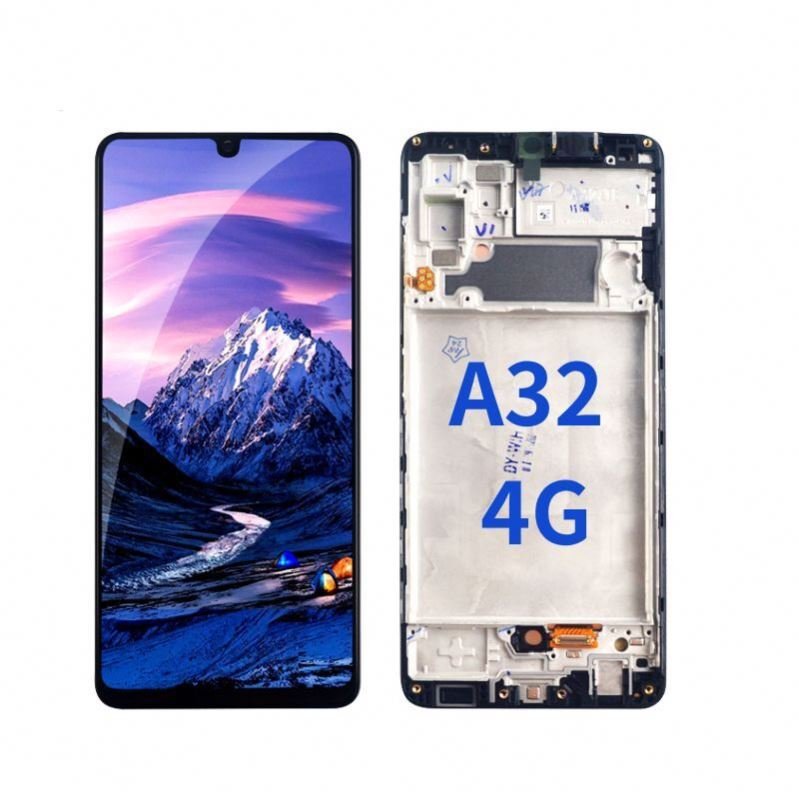 Mobile phones lcds for samsung A32 A325f Display Touch screen with frame