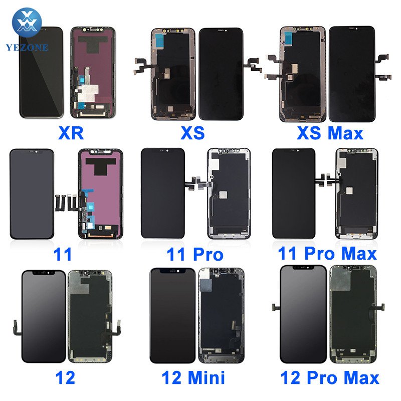 AMOLED LCD screens mobile phone lcd display for iphone 6 6s 7 7 plus 8 XS XR XS MAX 11 cellphone lcd touch screen assembly
