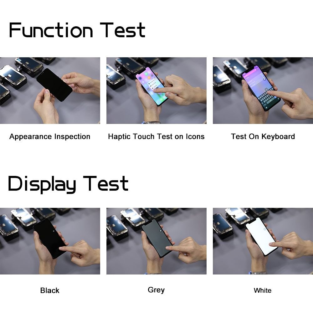 Elekworld Mobile Phone LCDs Display for iPhone X XR XS 11 12 13 Pro Max 8 7 6 6S 5 Plus Unlocked LCD Touch Screen for Phone