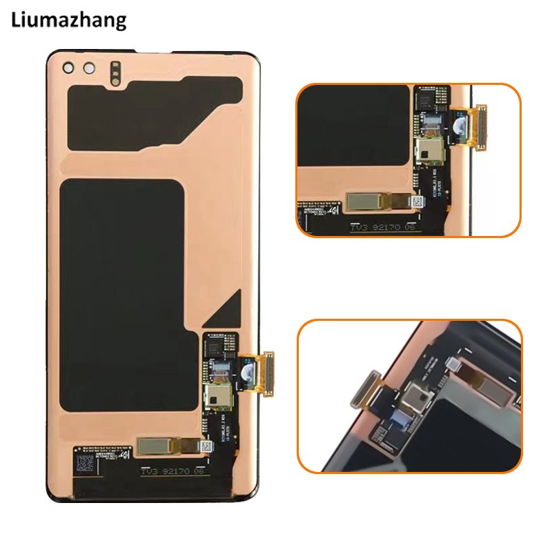 Original AMLODE Mobile Phone LCDS For Samsung Galaxy S10 Plus G975U G975F G975B Display Touch Screen Assembly With black Dots
