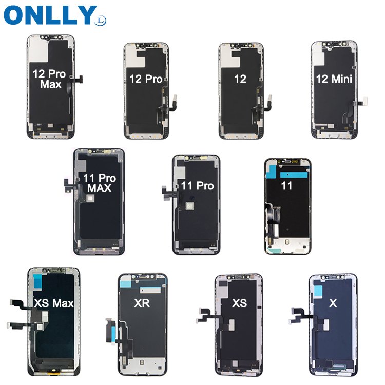 Hot Sale Mobile Phone LCDs Display for iPhone X XR XS 11 12 13 Pro Max 8 7 6 6S 5 Plus Screen Replacement Digitizer