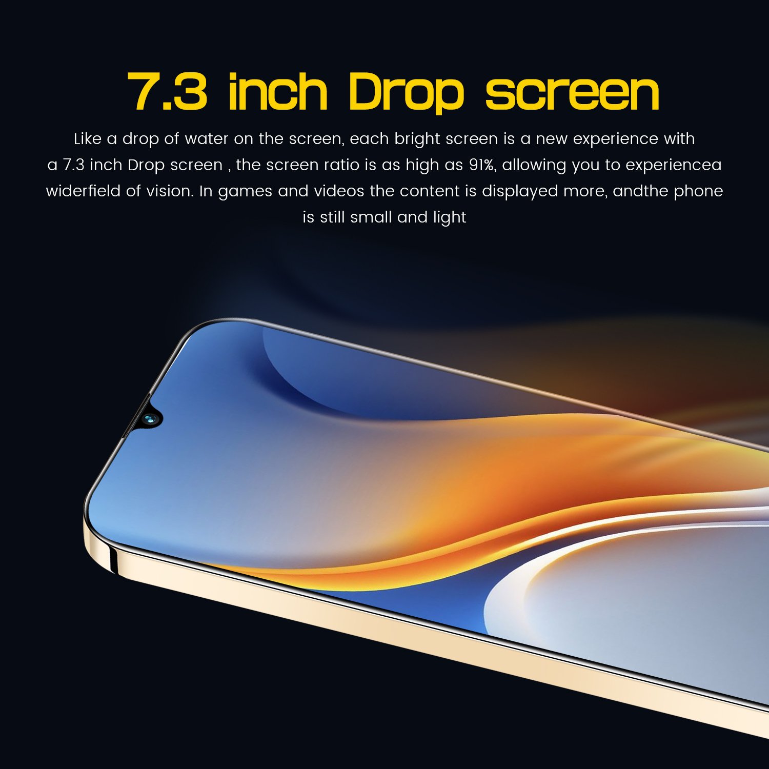 7.3 Inch wholesale Android Cheap Land Line mobile phone phones Original V29 pro 5g Smartphone 16GB+1TB telephone