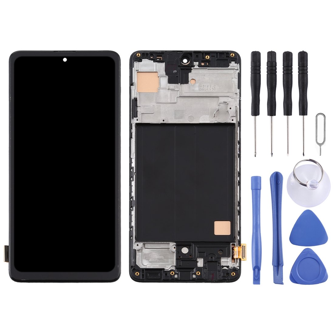Hot Sale TFT LCD Screen for Samsung Galaxy A51 4G Digitizer Full Assembly with Frame Replacement Lcd Screen for Samsung