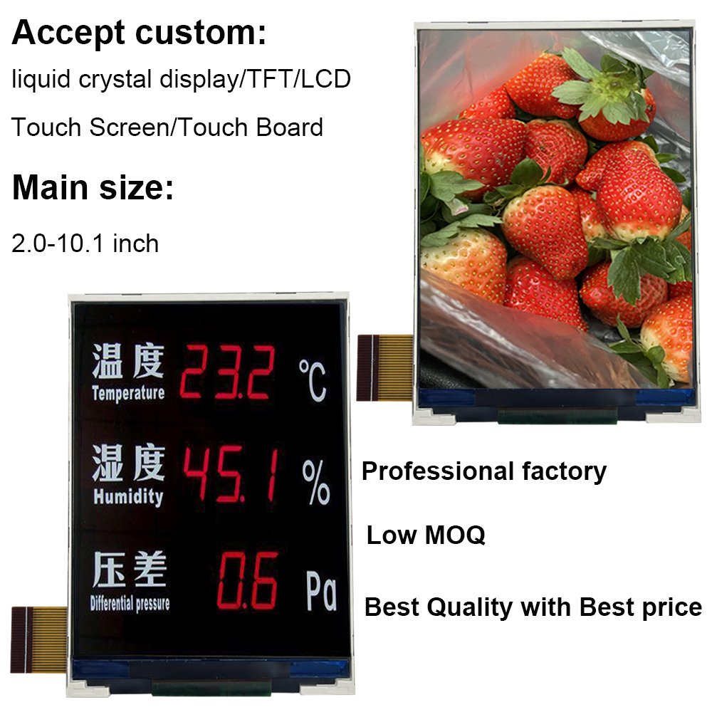 Custom 3.2 Inch TFT SPI LCD Panel MCU Interface Screen ST7789V Display Modules