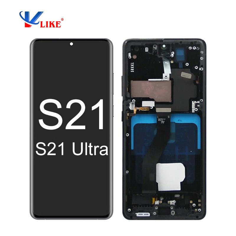 Mobile Phone LCDs for Samsung S21 ultra 5G screen replacement For Samsung S21 ultra display for Samsung S21 ultra lcd wholesale