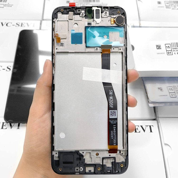original service pack lcd m205 with frame for Samsung mobile phone screen Touch Smart Display m20