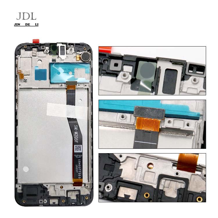 original service pack lcd m205 with frame for Samsung mobile phone screen Touch Smart Display m20