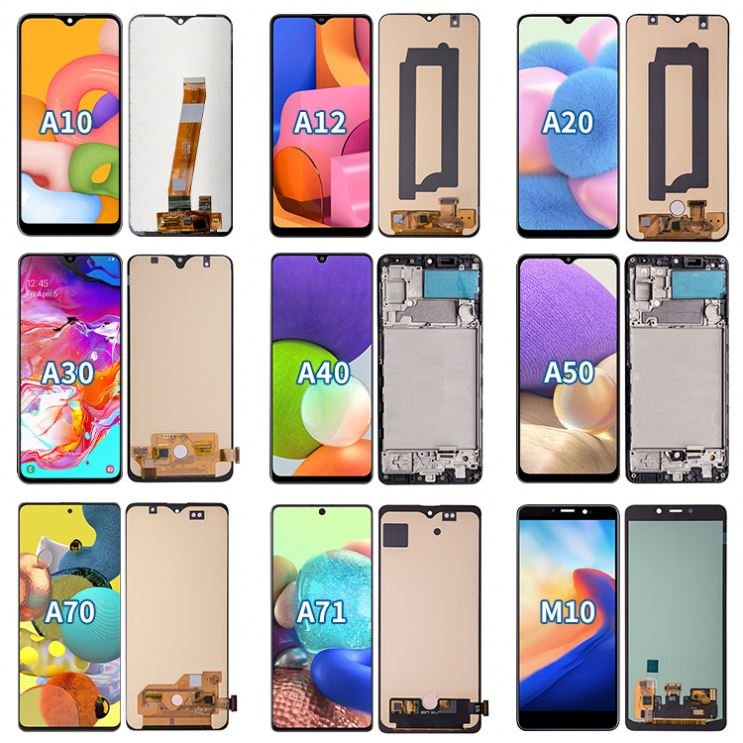 Mobile phone Lcds for Samsung Galaxy A10 A10S A11 A12 A20 A30 A40 A51original display Lcd screen for samsung A10 A11 A12 A20 Lcd
