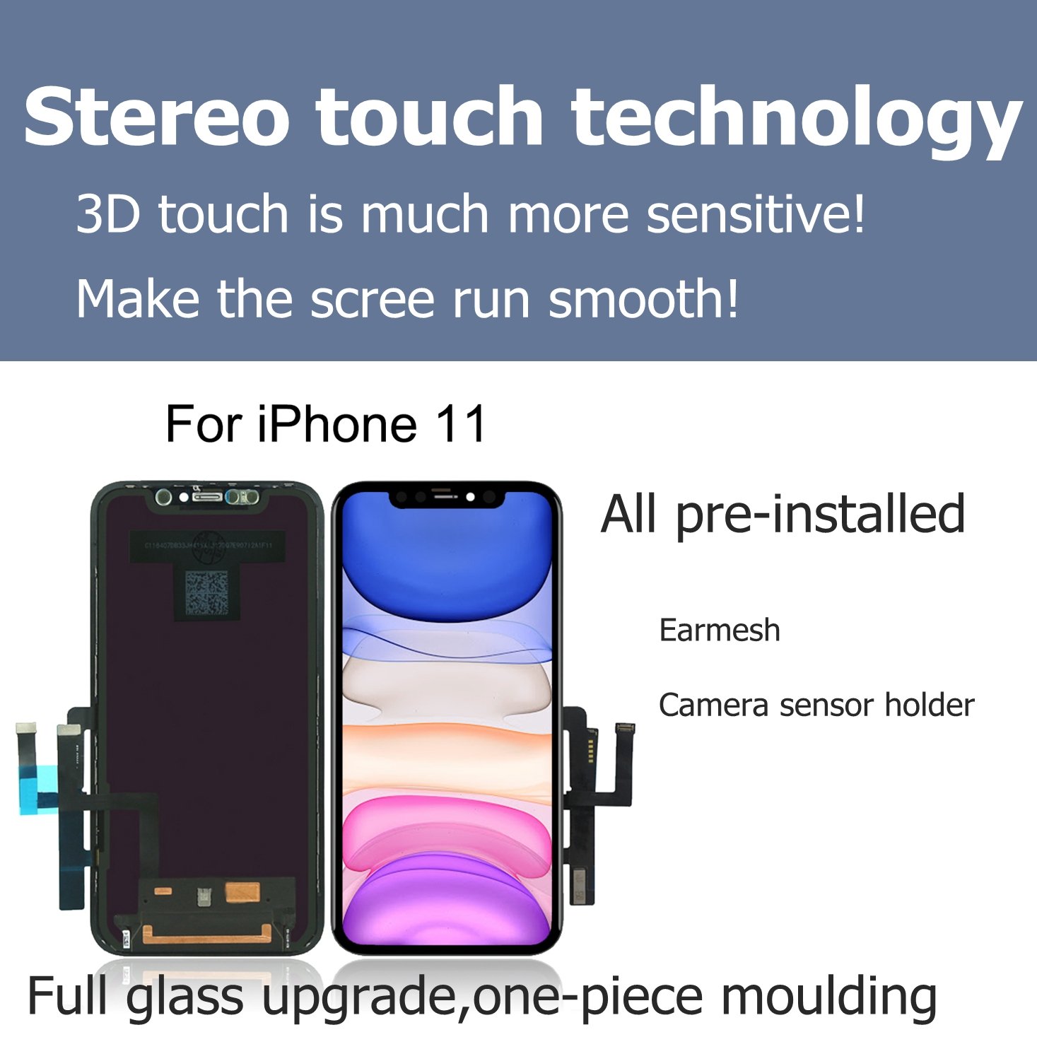 High quality mobile phone LCD for iPhone 5S 6 7 8 plus x xr xs max 11 pro max and for Samsung LCD