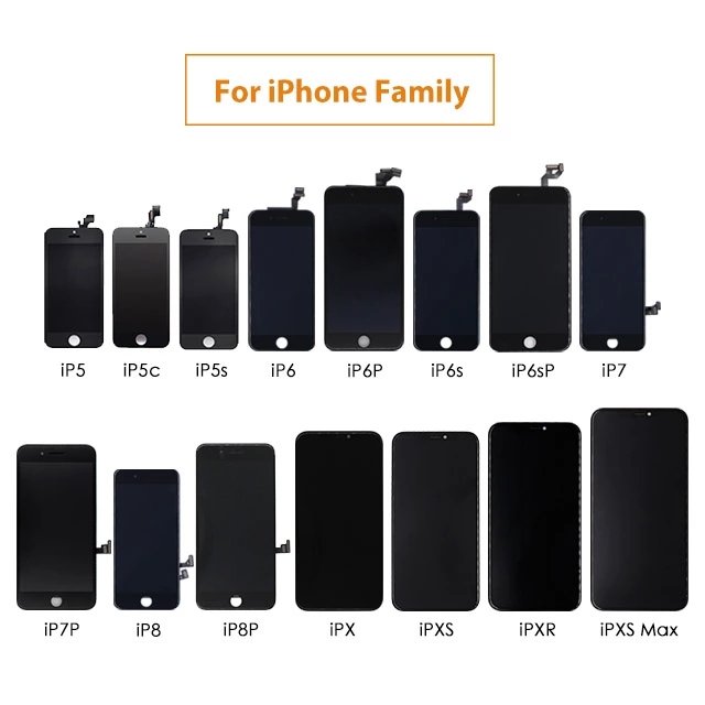 High quality mobile phone LCD for iPhone 5S 6 7 8 plus x xr xs max 11 pro max and for Samsung LCD