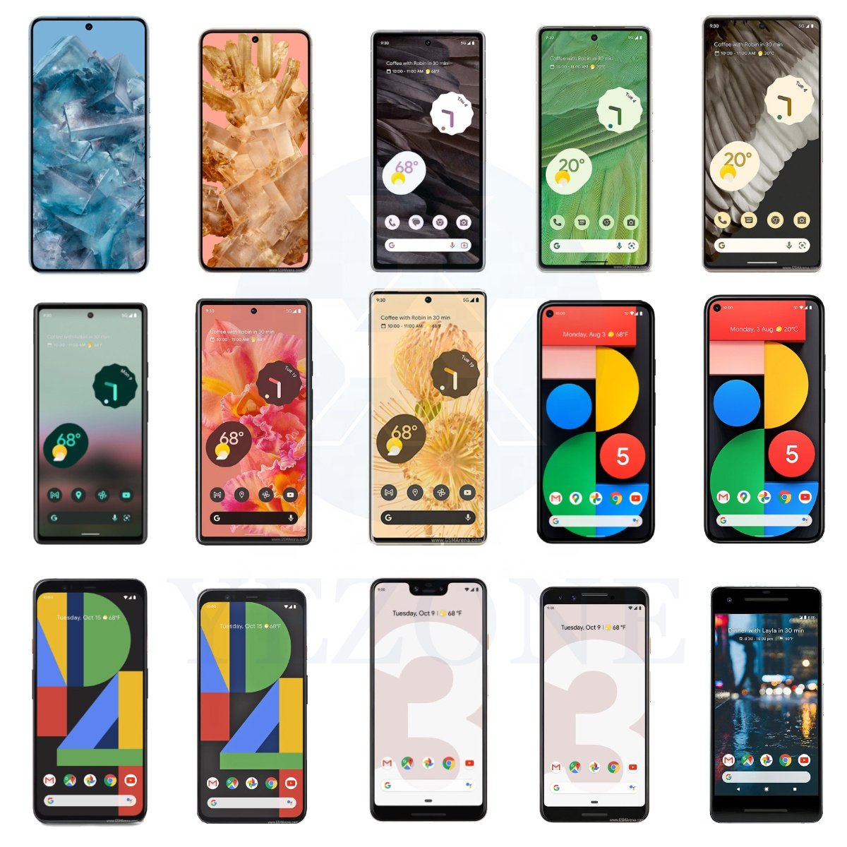 Mobile Phone LCD for Google Pixel 3A 4A 5A 6A 3 4 5 6 7 8 Pro Lcd Display Screen Replacement for Google Pixel 2XL 3XL 4XL Screen