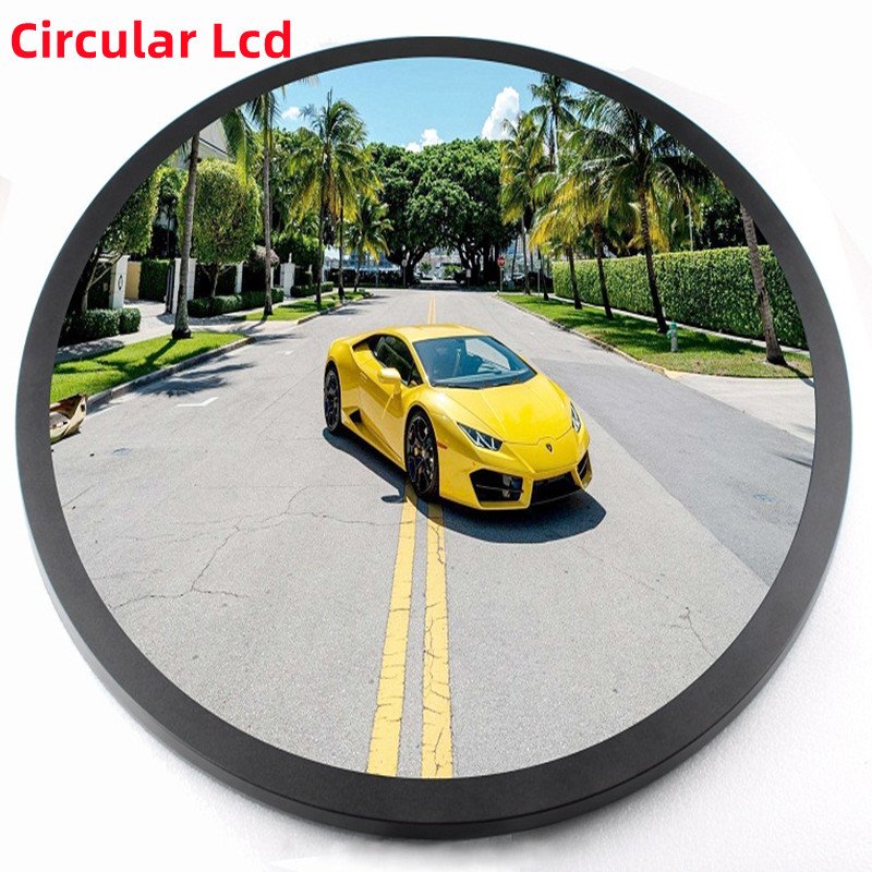 Custom Size Oem Circular Media Player Tft Ips Touch Lcd Screen Panel Board Kits 2K 4K Android Circula Round Lcd Monitor Display