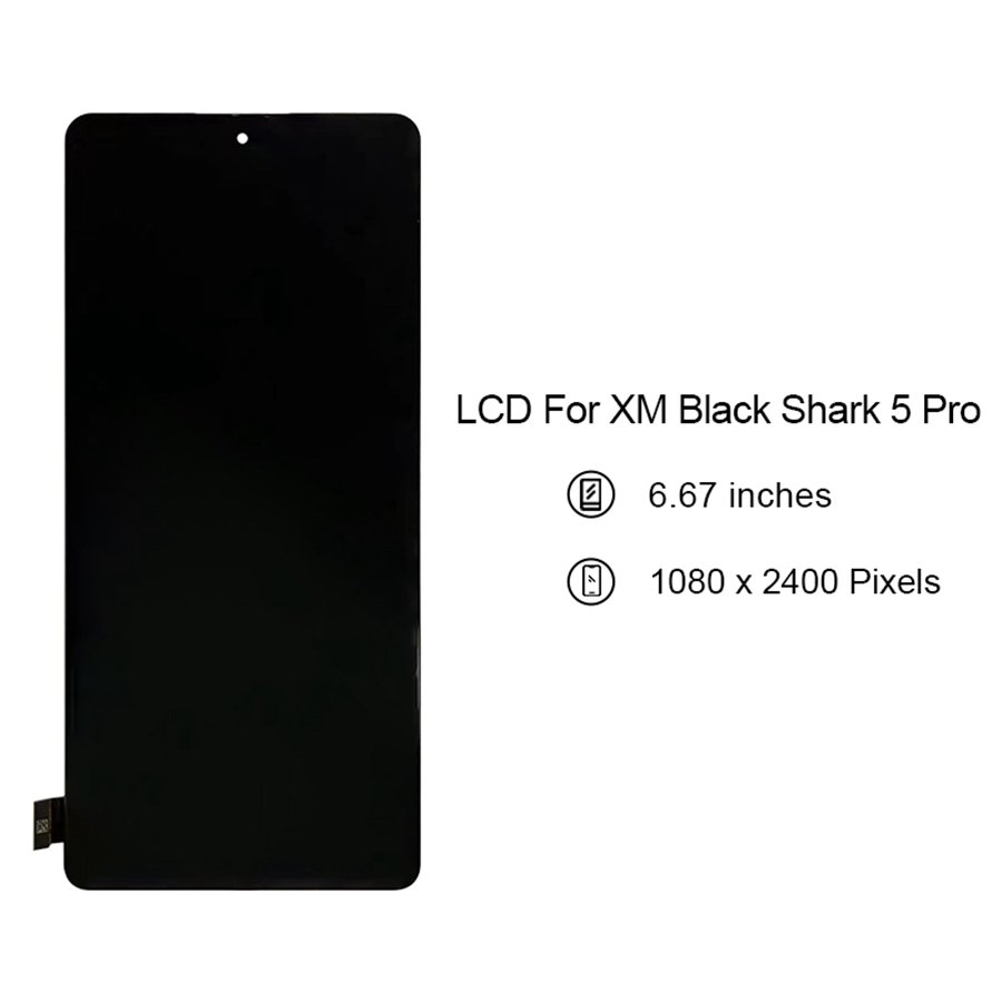Original Black Shark 5 Pro Mobile Phones Lcds For Xiaomi Black Shark 5 Pro Screen Replacement Touch Screen Display Digitizer