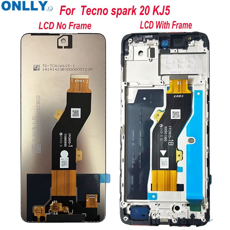 Mobile phone lcd glass for tecno spark 20 pro plus 20c display replacement tactil techno kj5 kj6 screen