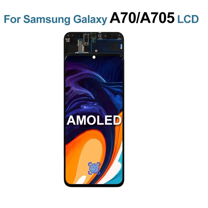A705 Original Super AMOLED Screen for Samsung A70 LCD Display Touch Screen Panel Samsung A705FN/DS SM-A705F A705W OLED Display