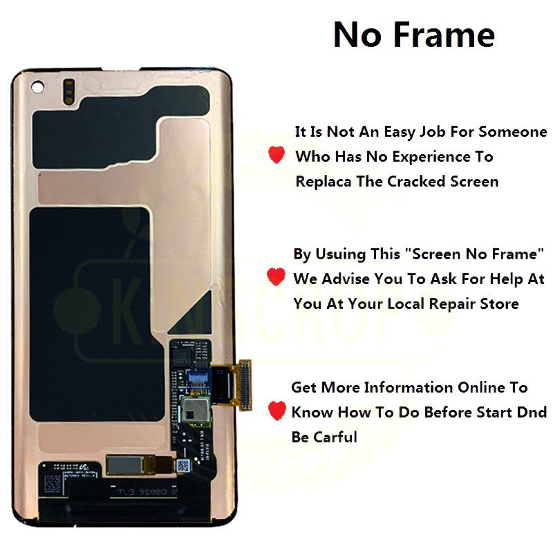 For Samsung Galaxy S10 LCD Display Screen Replacement LCD Touch Screen, 6.1'' Super AMOLED For Samsung Galaxy S10 SM-G973