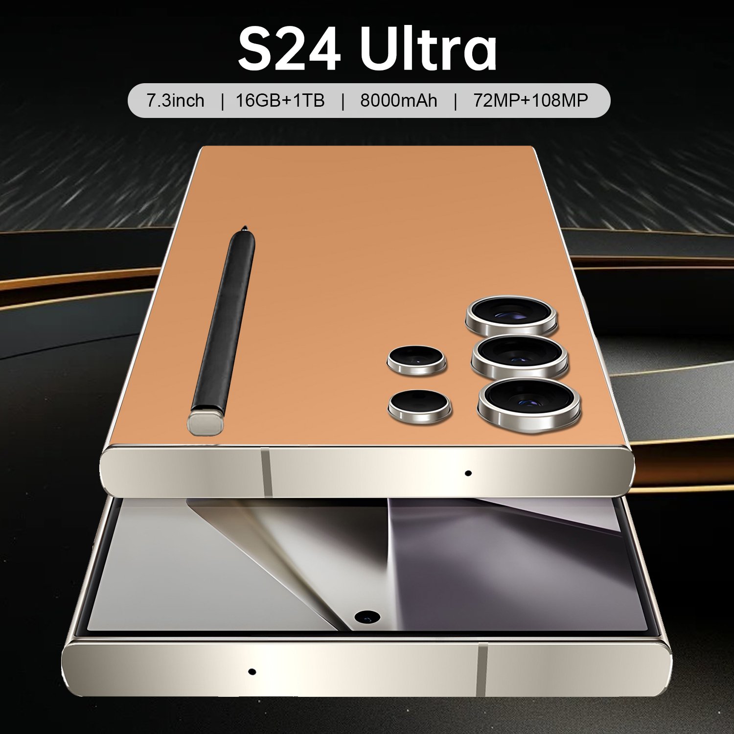 Hot Selling S24 Ultra original Unlocked Smart Phones 48MP+108MP 16GB+1TB 7.3 inch 5G Android Mobile Phone
