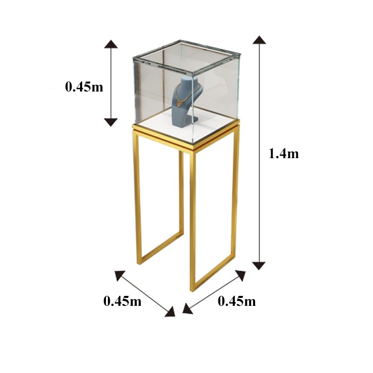 Hongzhan Wholesale Ready Made Glass Showcase Boutique Stand With LED Lights Glass Mobile Phone Showcase Kiosk Display For Sale