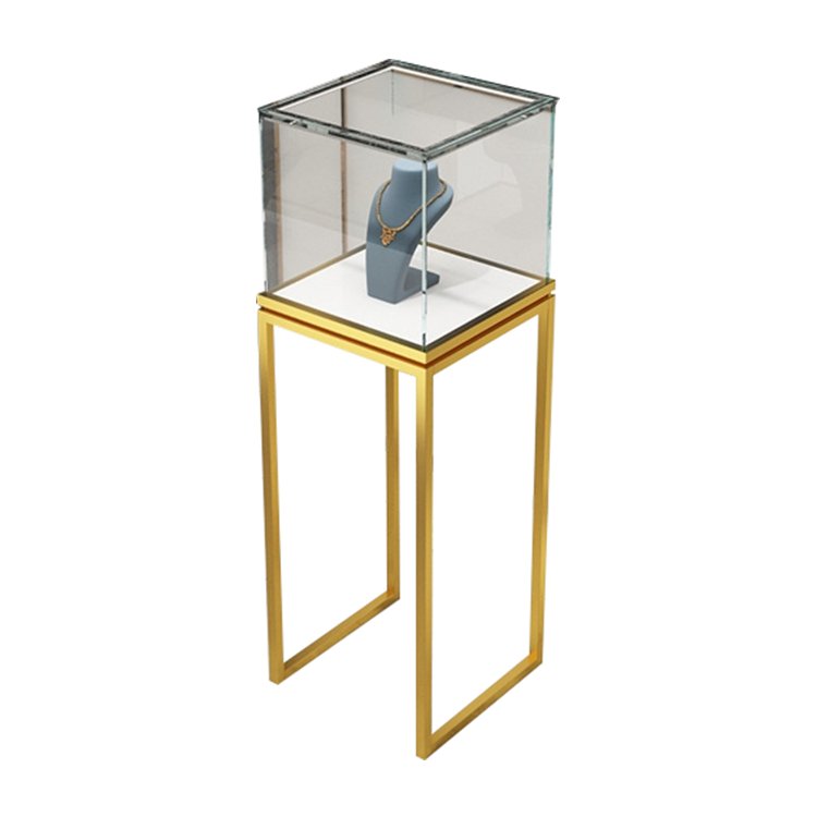 Hongzhan Wholesale Ready Made Glass Showcase Boutique Stand With LED Lights Glass Mobile Phone Showcase Kiosk Display For Sale