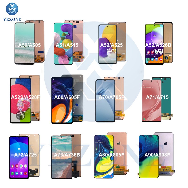Mobile Phone Lcds Pantalla For Samsung A12 A21S A22 A32 A51 A71 A72 Lcd With Frame Display Screen A10E A20E A11 A51 A71 Pantalla