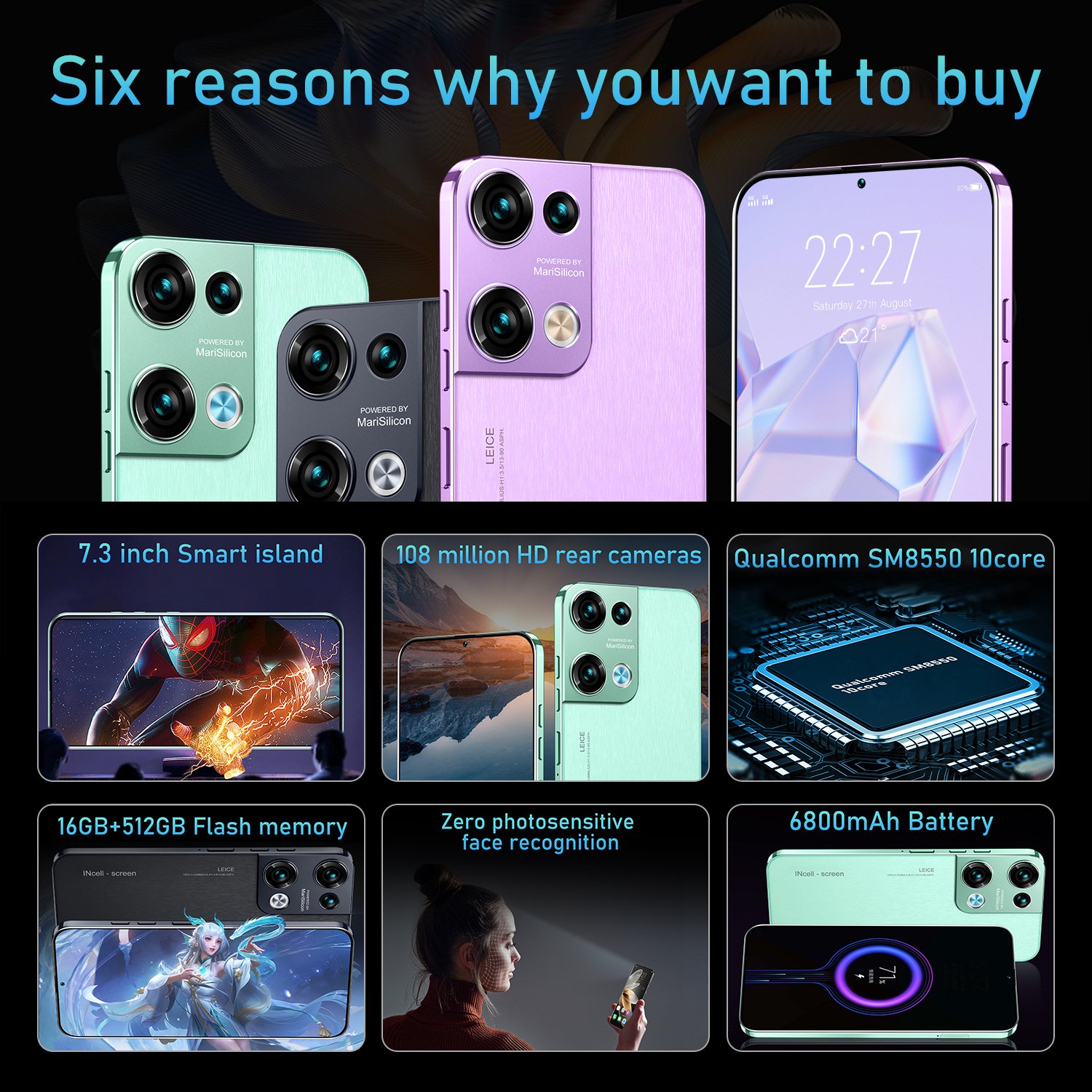 Factory direct supply mobile cellphone smart phone
