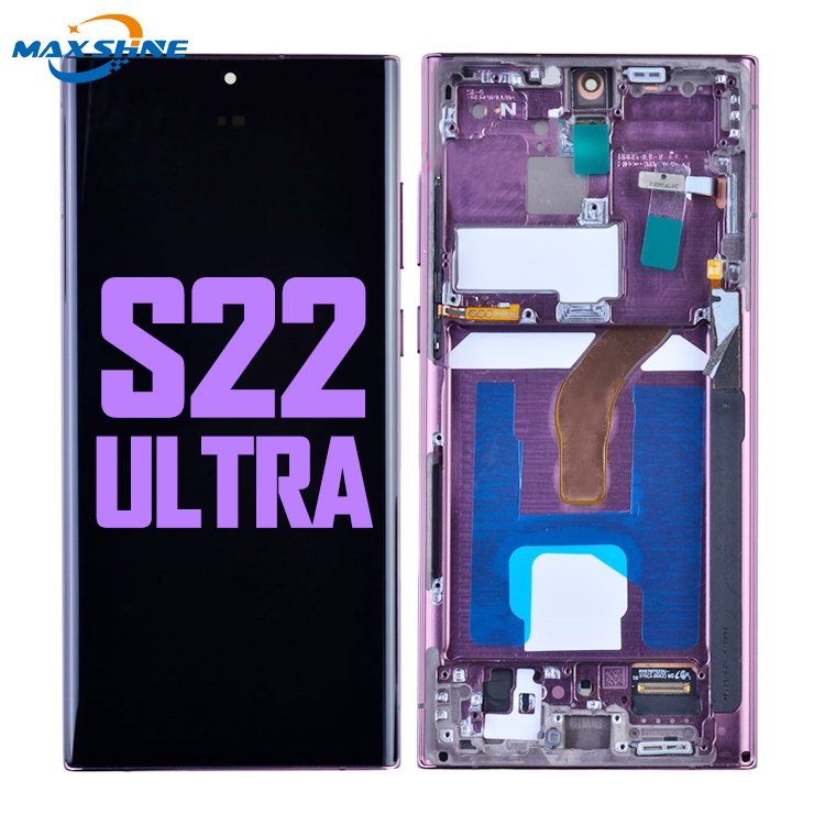 Cell Phone Display Digitizer Spare Parts Mobile Phone LCD Touch Display Screen for Samsung Galaxy S22 Ultra Replacements