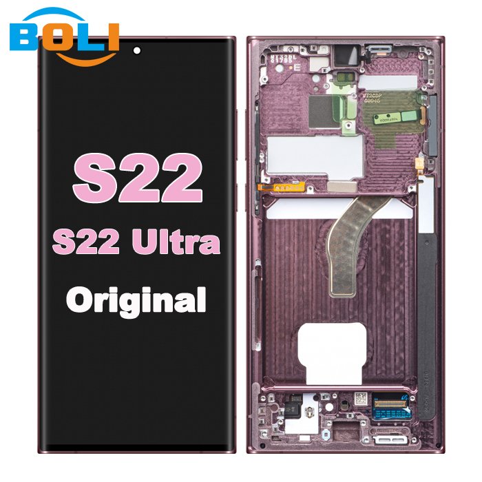 Boli Factory Mobile Phone Lcds for samsung galaxy S22 ultra 5g lcd Original for samsung S22 ultra lcd display screen replacement