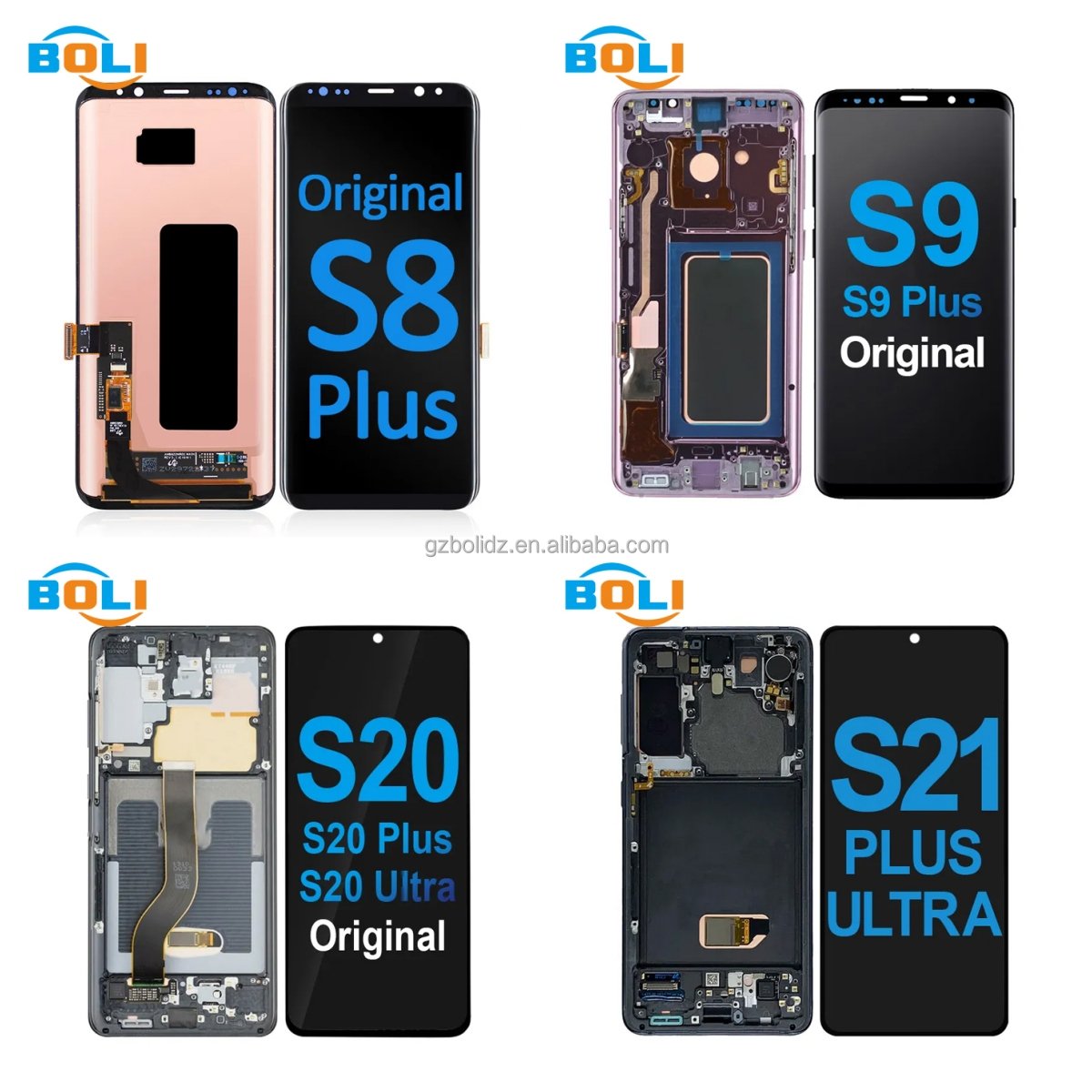 Boli Factory Mobile Phone Lcds for samsung galaxy S22 ultra 5g lcd Original for samsung S22 ultra lcd display screen replacement