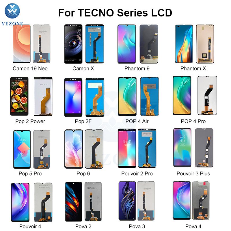 Lcd touch screen For tecno spark 7 8C 6 Go displays Mobile Phone Lcds For infinix X650 X657 hot 7 Pro 8 9 10 play 12 LCD Display