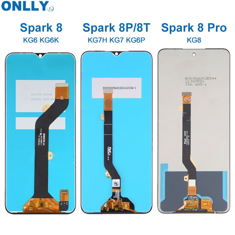 Wholesale For Tecno Spark 8 Mobile Phone LCD Screen For Tecno Spark 8 LCD Touch Screen Display LCDs Screen For Tecno