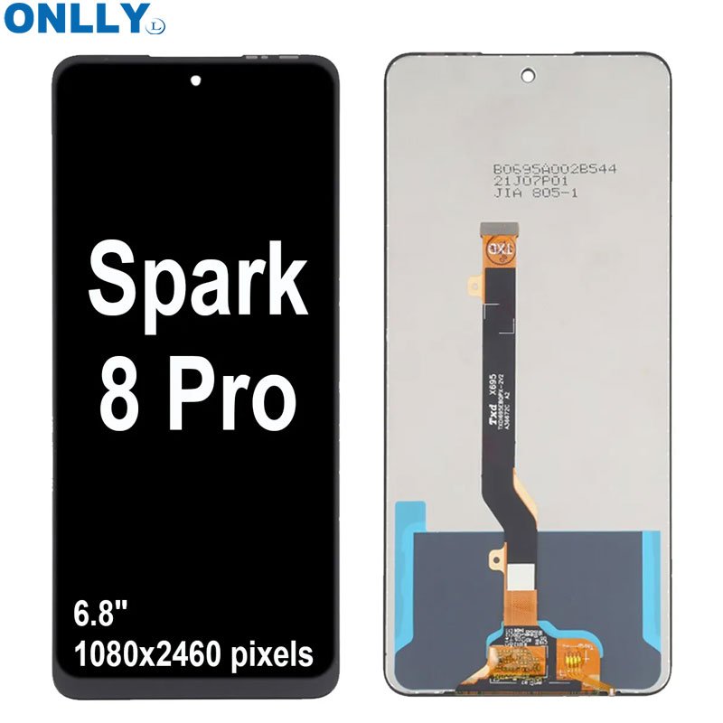 Wholesale For Tecno Spark 8 Mobile Phone LCD Screen For Tecno Spark 8 LCD Touch Screen Display LCDs Screen For Tecno