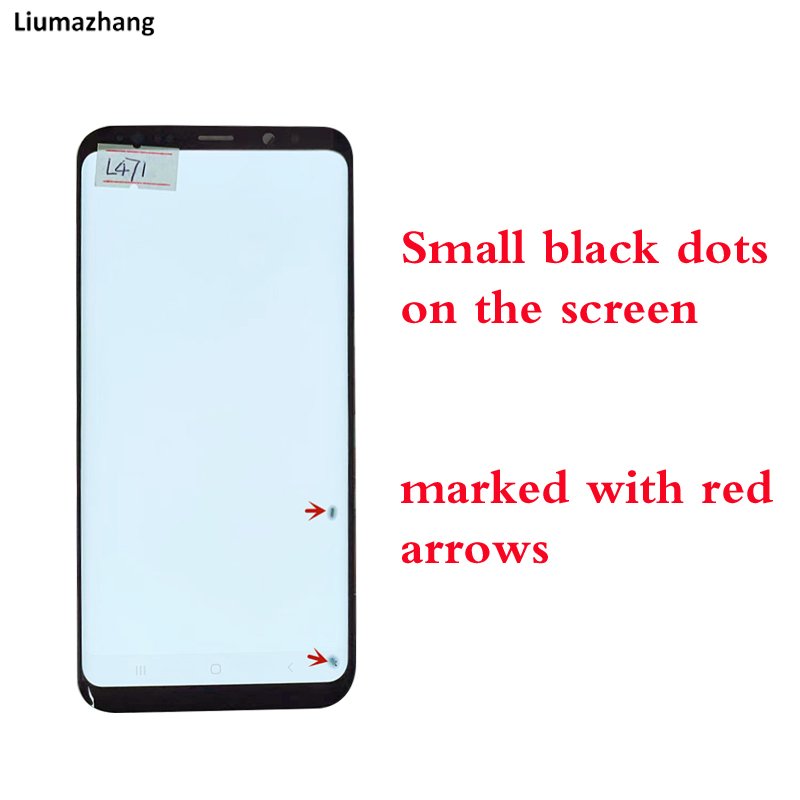 Original AMLODE Mobile Phone LCDS For Samsung Galaxy S8 Plus Display Touch Screen Assembly With black Dots