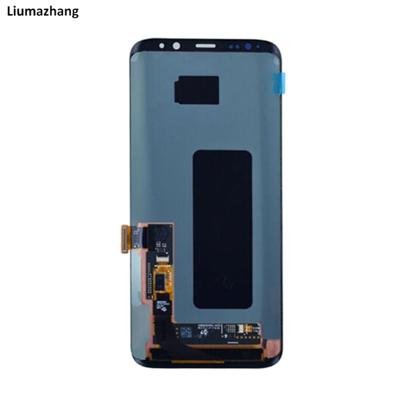 Original AMLODE Mobile Phone LCDS For Samsung Galaxy S8 Plus Display Touch Screen Assembly With black Dots