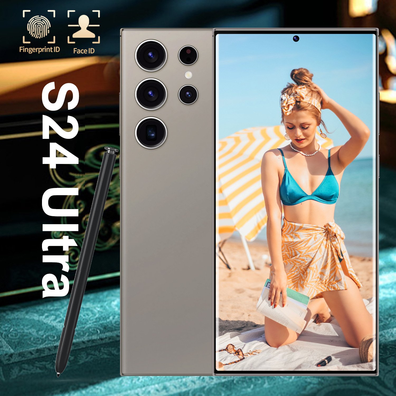 2024 S24 Ultra 16GB+1TB OLED Smartphone 7.3 Inch HD 5G Phone Large Memory Screen Dual 108MP 5G Features Used English Operating
