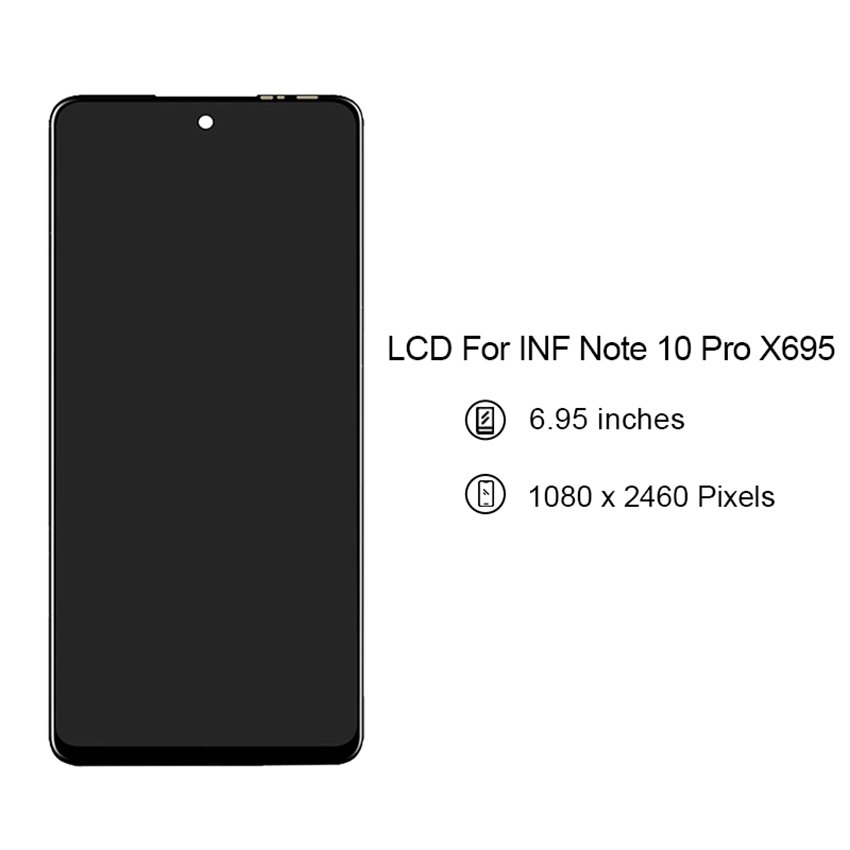 Note 10 Pro X695 Mobile Phone Lcd Touch Screen Replacement Digital Panel Display For Infinix Note 10 Pro X695