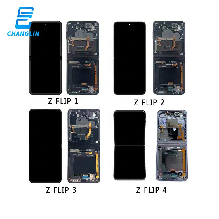 Original screen mobile phone lcds for samsung galaxy Z Flip 2 3 4 5g ecran pantalla fold display