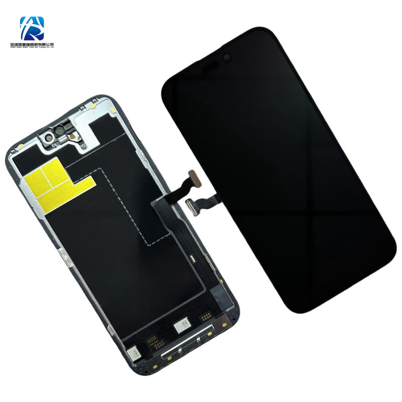 Display Assembly Compatible for iPhone 14 Pro max Black Soft OLED Quality