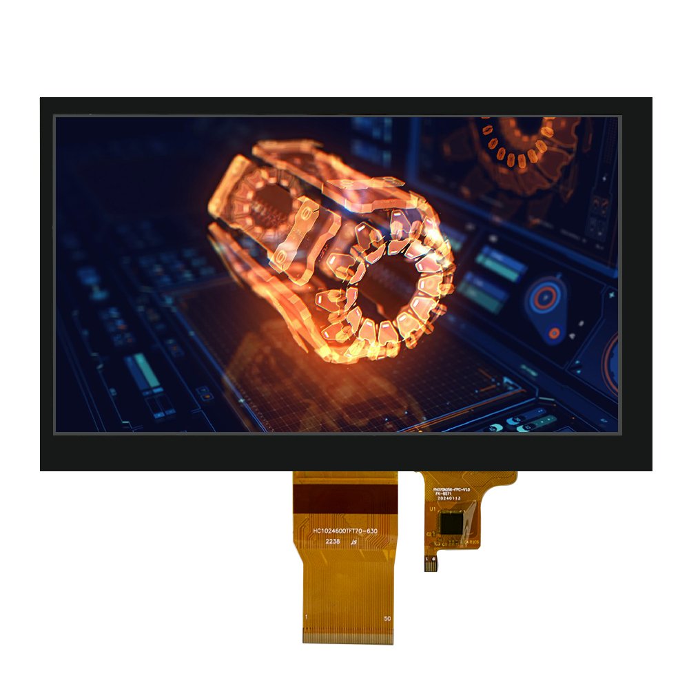 7 Inch ALL VIEW TFT Display 1024*600 LCD Screen 300cd/m2 RGB Interface 50PIN With CTP