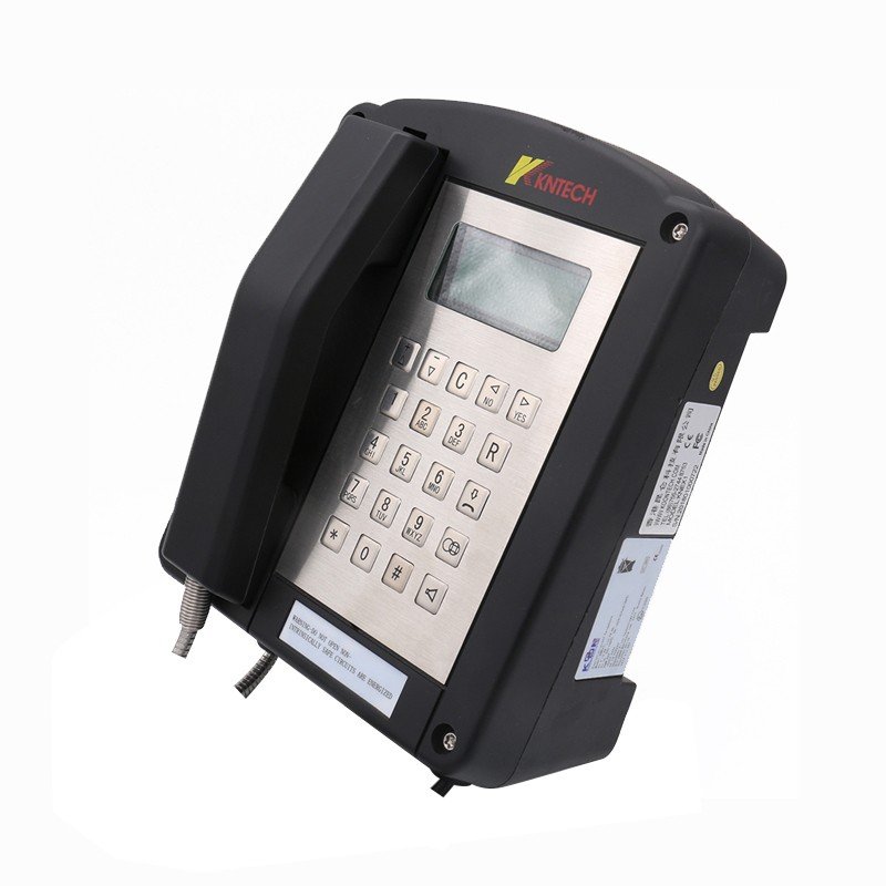 KNTECH Sale Display Phones with LCD Display IECEx Approved Corded Analog Explosion proof Telephone KNEX1