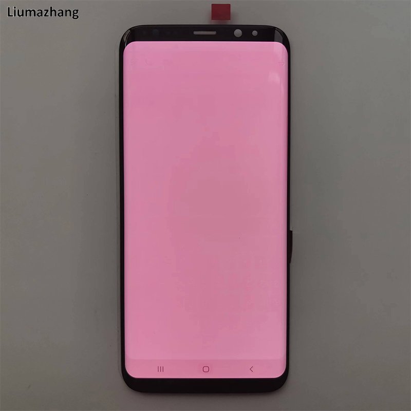 Original Super AMOLED Mobile Phone LCDS For Samsung Galaxy S8 S8 Plus Display Touch Screen Assembly With burn marks
