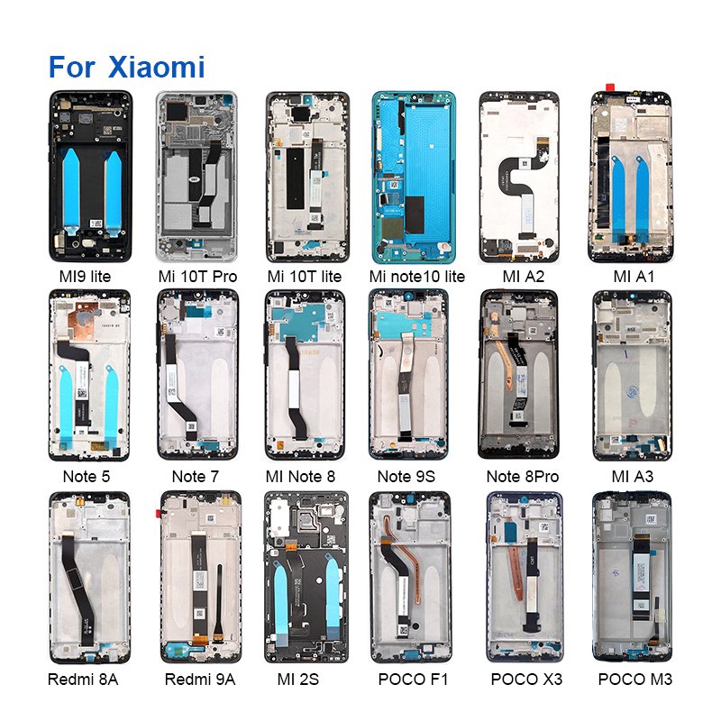 super amoled mobile phone combo original note 10 5g screen oled display note 10s 4g lcd for xiaomi redmi