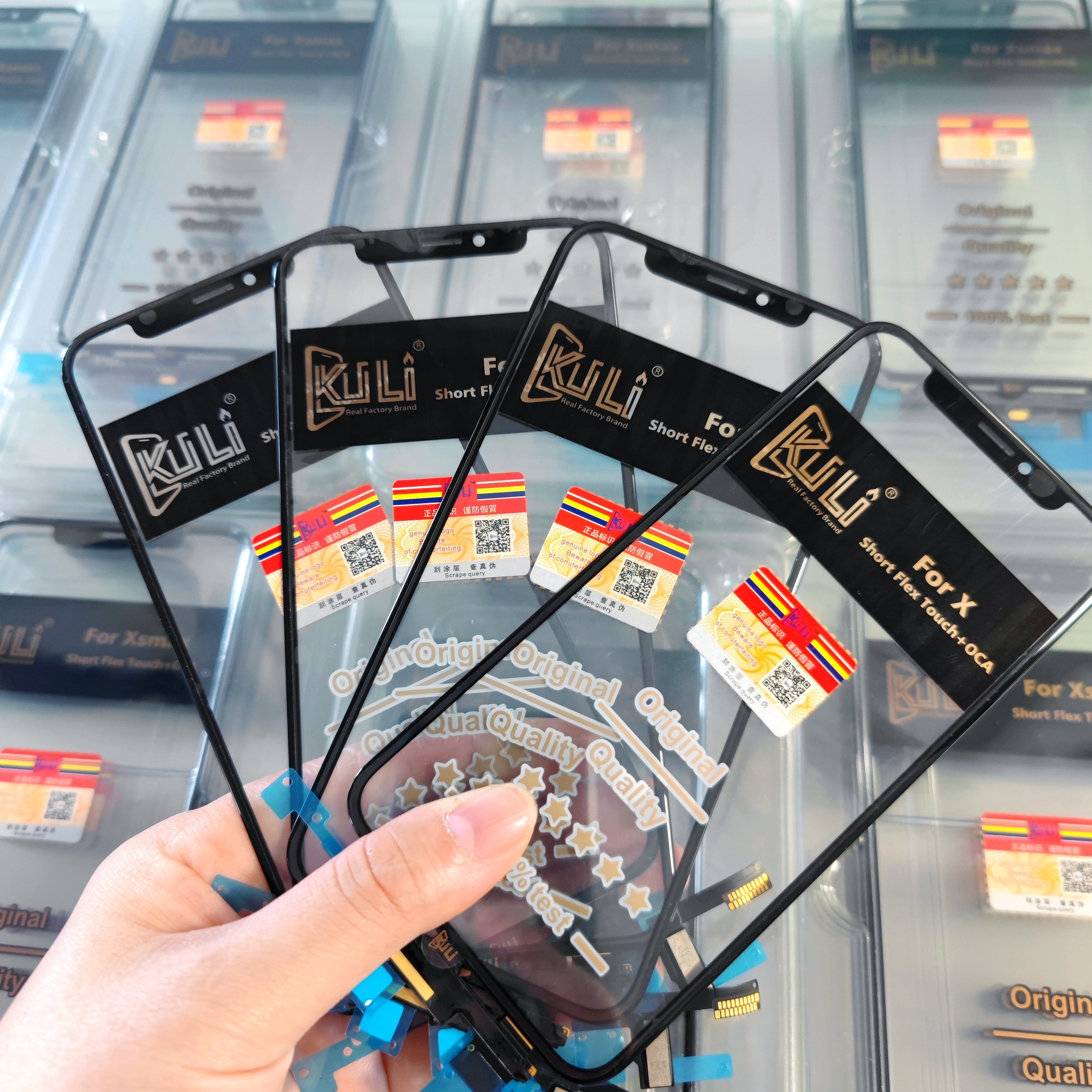 KULI 2023 New Hot Selling Original Front Glass Touch OCA Screen for iPhone 13 Mobile Phone LCD Glass Touch Display Screen